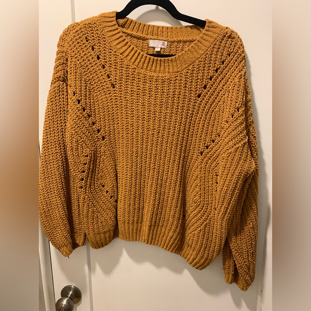 Mustard Yellow Pullover Sweater